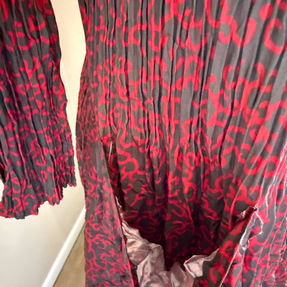 Alquema 3/4 Smash pocket dress Gray and Red Size 1 (Fits US Sizes 8-10) - Picture 3 of 12